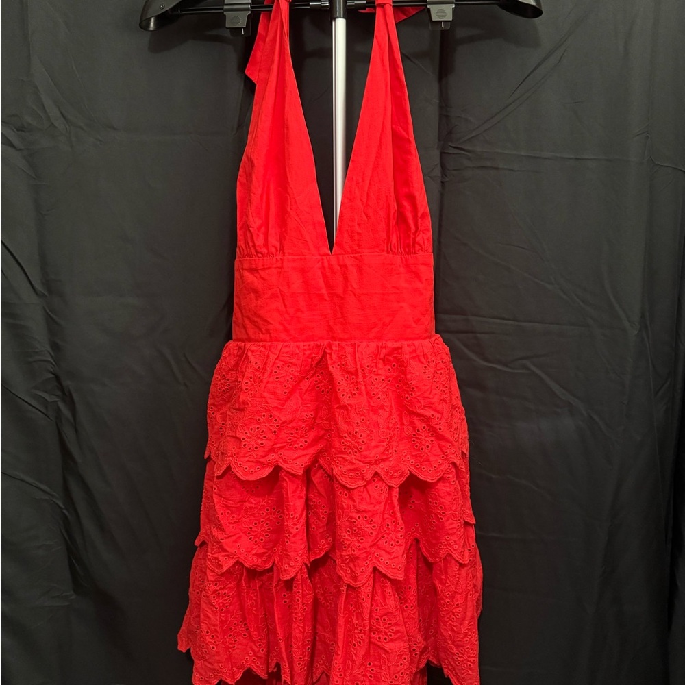 Sugar Thrillz Vibrant Red Backless Dress